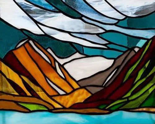 Glass Films Window Sticker Static Cling Frosted Home Decor Private Tint-Film For Door Window Cabinet Wardrobe Village Mountain