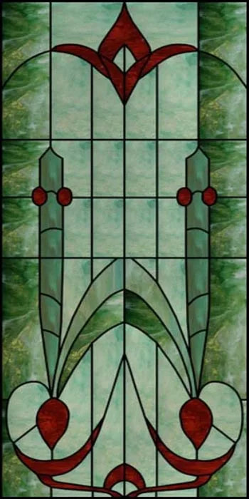 Frosted Stained Glass Window Film, Customized Privacy, Static Cling,Church Style, Door Sticker, Office, Bathroom Home Decor