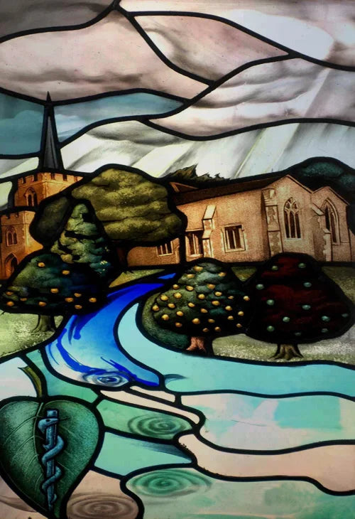 Window Film Frosted Stained Glass Films,Customized Privacy Static Cling,Retro Colorful Stickers Home Decor Bathroom Skylight