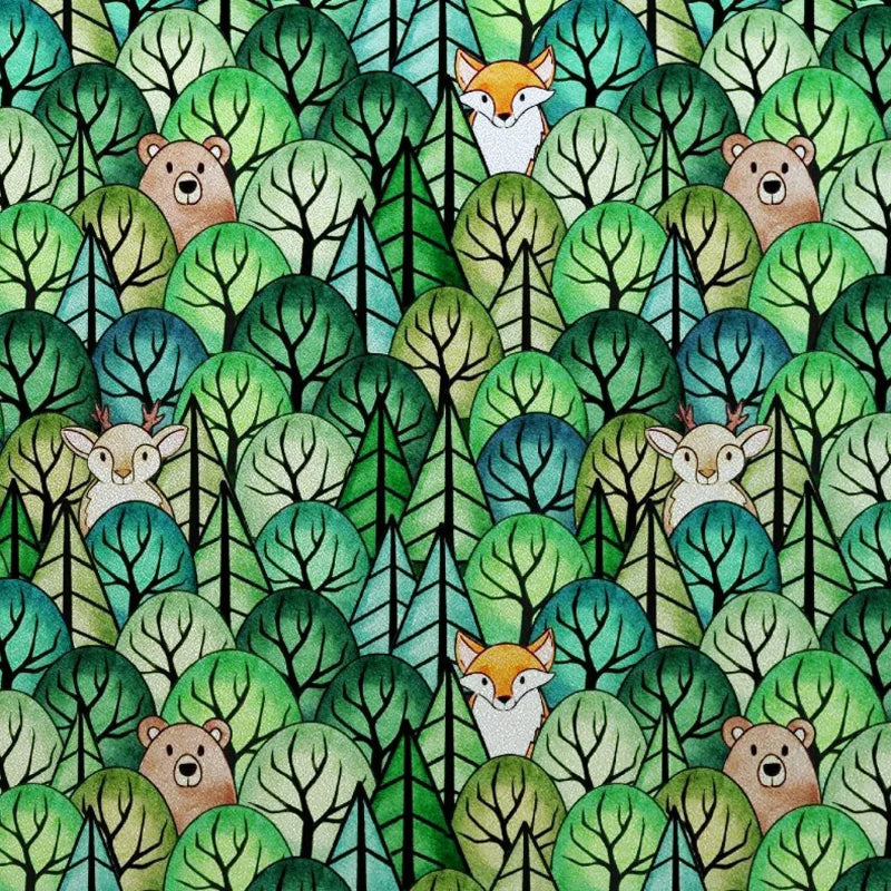 Custom size Glass Films Stained Glass Stickers Static Cling Frosted Privacy PVC Print Natural Village For Window Door Home Decor