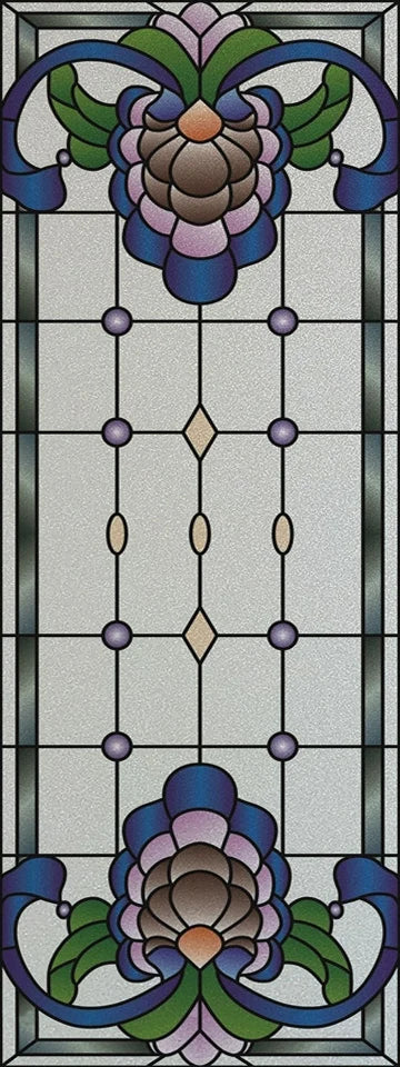 Custom Stained Glass Window Films,Frosted sticker,Privacy Static Cling Church Style For Bathroom Sliding door Home Office