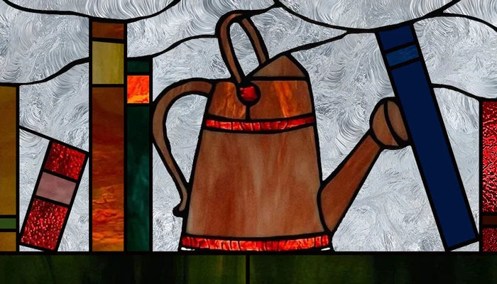 Custom Size 3D Matte Window Film, Stained Glass Decor, UV Window Sticker, Privacy Frosted Static Cling, Book Pattern for Glass