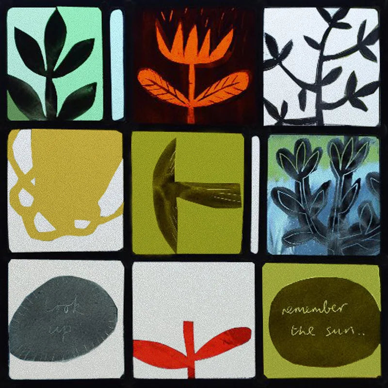 Custom size Glass Films Stained Glass Stickers Static Cling Frosted Privacy PVC Print Natural Village For Window Door Home Decor