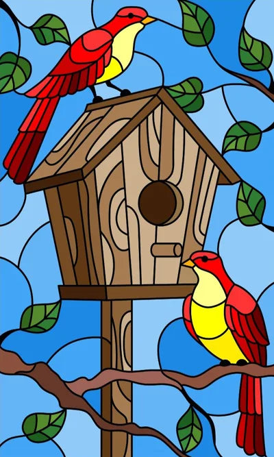 Custom size Glass Films,Stained Glass Stickers Static Cling,Frosted Privacy Print Dragonfly Butterfly for Window Door Home Decor