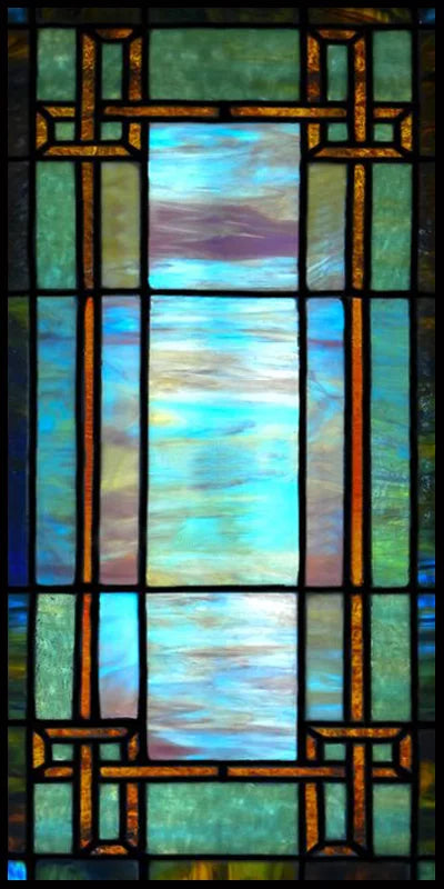 Custom Size Window Film, Stained Glass Stickers, Static Cling, Frosted Privacy, Classic Style, for Window Door, Home Decor