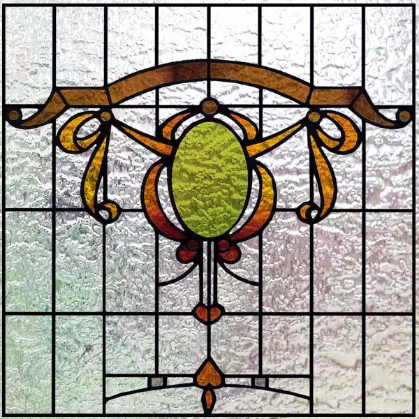 Custom size 3D Matte Window Film Stained Glass Decorative Uv Window Sticker Privacy Frosted Static Cling Window Decal for Glass