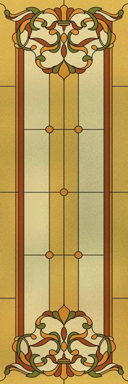 Custom Size Window Glass Films ,Privacy Window Stickers 3D Frosted Glass Film Prairie School Style Decorative Static Cling