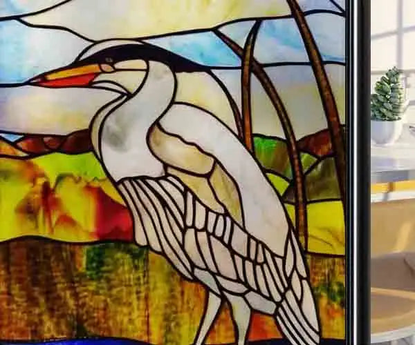 Window Film Frosted Stained Glass Films,Static Cling,Privacy Films,Bird Cock,Door Sticker Kitchen Bathroom Home Decor Customized