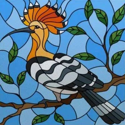 Window Film Stained Glass Films Static Cling Stickers for Bathroom Kitchen Office Home Decor,Birds Peacock,Heron,Owl,Custom size