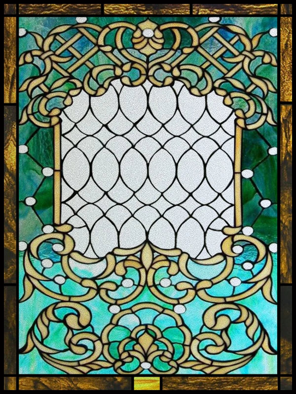 Window Film Frosted Stained Glass Films,Customized Static Cling Sticker,Privacy Protection Reusable Home-Decor Suncatcher