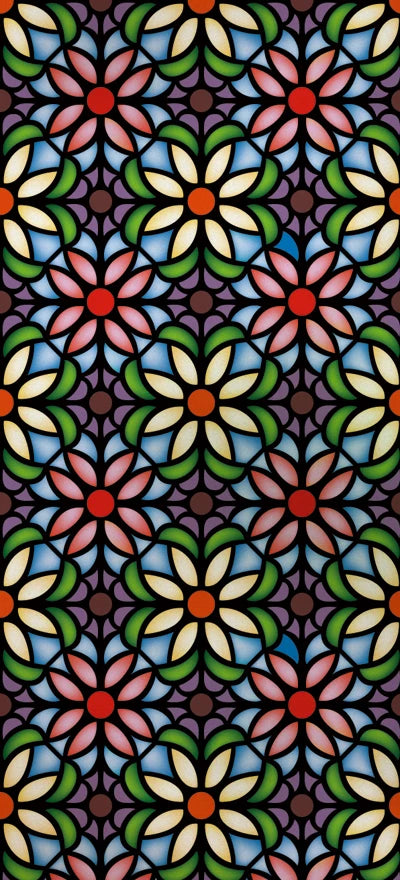 Frosted Stained Glass Window Film, Customized Art Decor Design, Flower Tree, Cat,Static Cling Sticker,Home Decor, Treatment