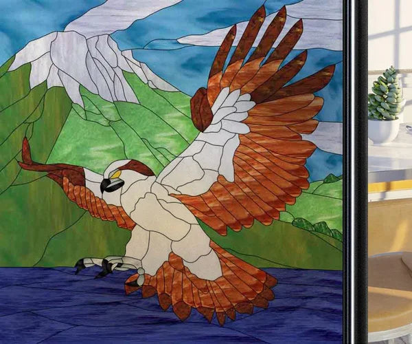 Window Film Frosted Stained Glass Films,Static Cling,Privacy Films,Bird Cock,Door Sticker Kitchen Bathroom Home Decor Customized