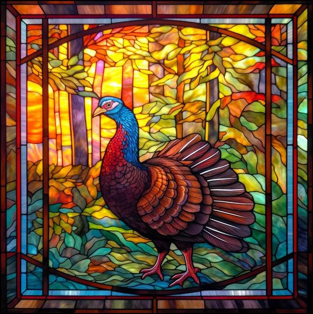 Custom size Window Film Stained Glass Films Frosted Privacy Static Cling Retro Bird Peacock Sticker Bathroom Skylight Decor