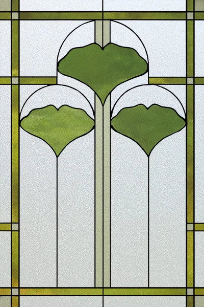 Custom Size Stained Glass Window Film Frosted Privacy Static Cling Retro Prairie Style Stickers Shower Bathroom Office Home Deco