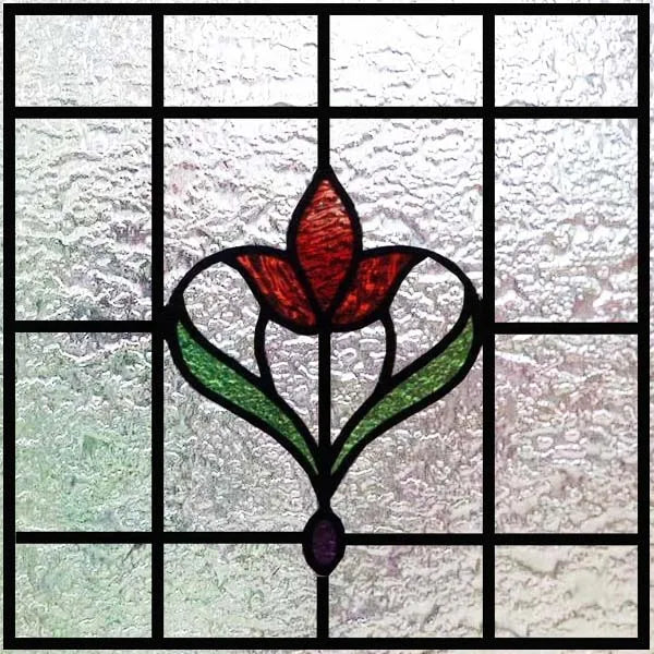 Custom size 3D Matte Window Film Stained Glass Decorative Uv Window Sticker Privacy Frosted Static Cling Window Decal for Glass