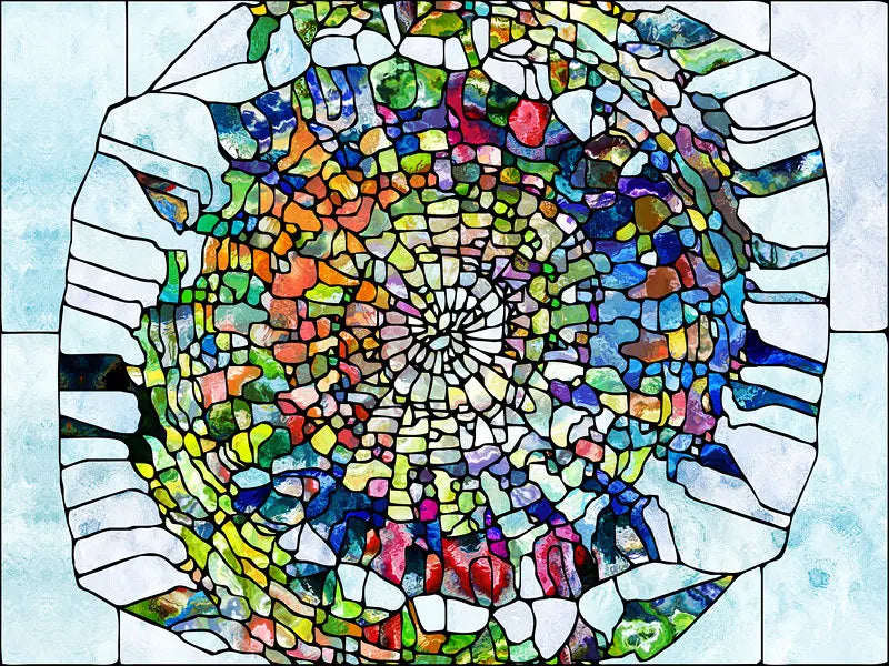 Stained Glass Window Film Frosted Glass Sticker Forest Customized Abstract design for Bathroom Kitchen Door Office Home Decor