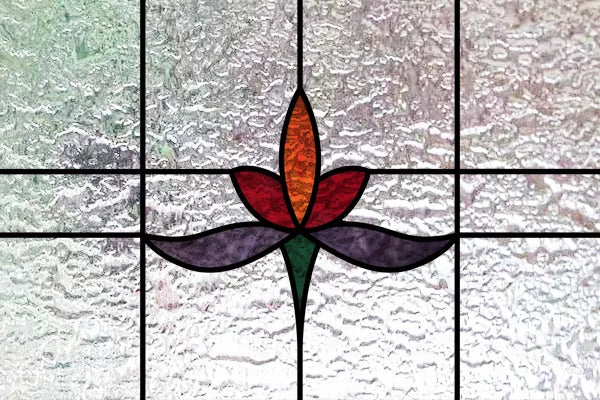 Custom Size 3D Matte Window Film, Stained Glass, Decorative UV Window Sticker, Privacy Frosted Static Cling, Home Decal