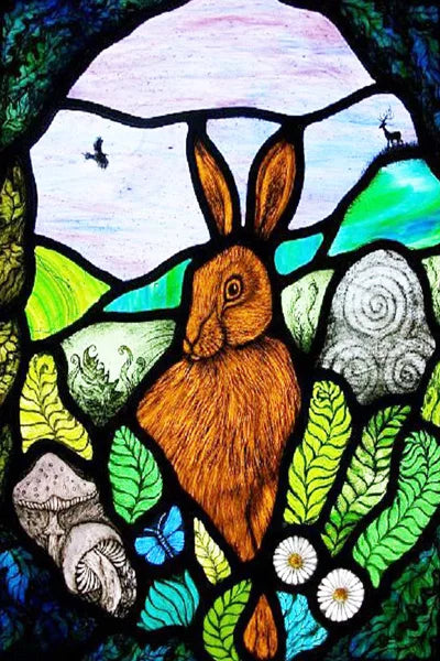 Window Film Stained Glass Stickers Static Cling,Frosted Privacy Custom size,Print Cat,Tiger,Deer,Bear For Window Door Home Dec