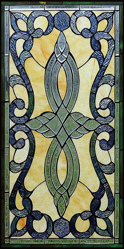 Window Film Frosted Stained Glass Films Church Static Cling Privacy Films Door Sticker Kitchen Office Home Decor Customized