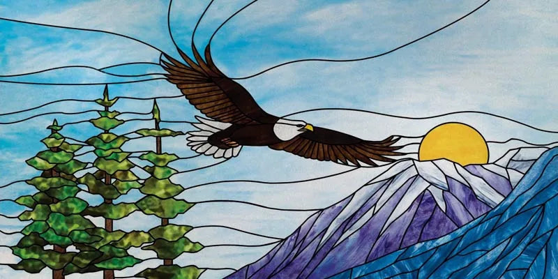 Custom Size Window Film, Stained Glass, Decorative Window Sticker, Privacy Frosted Static Cling, Home Decal