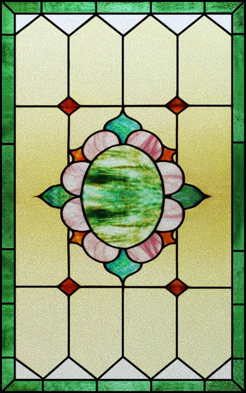 Custom Size Window Film Stained Glass Films Static Cling Frosted Retro Prairie Style Shower Kitchen Balcony Office Home Decor