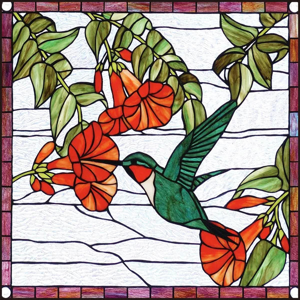 Window Film Stained Glass Films Static Cling Stickers for Bathroom Kitchen Office Home Decor,Birds Peacock,Heron,Owl,Custom size