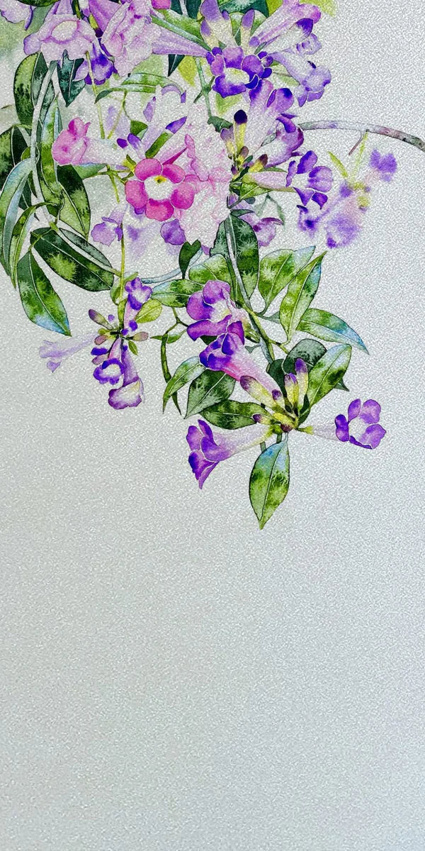 Frosted Stained Glass Window Film, Static Cling, Privacy Films, Flower Door Sticker, Kitchen, Office, Home Decor, Customized