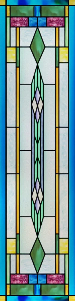 Custom Size Stained Glass Window Film, Frosted Privacy, Static Cling, Retro Matte,Door Sticker, Bathroom, Office, Home Decor