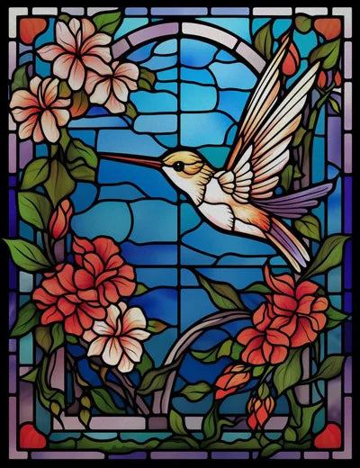 Custom Size Window Stained Glass Films,Bird,Peacock, Static Cling Stickers For Bathroom Bedroom Door Office Home Decor