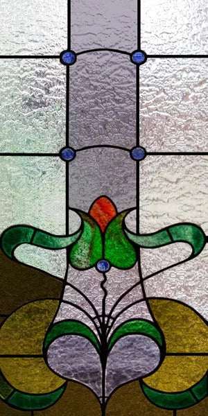 Window Film Stained Glass Films Frosted Static Cling  Privacy Glass Sticker Home Decor Retro Flower custom size