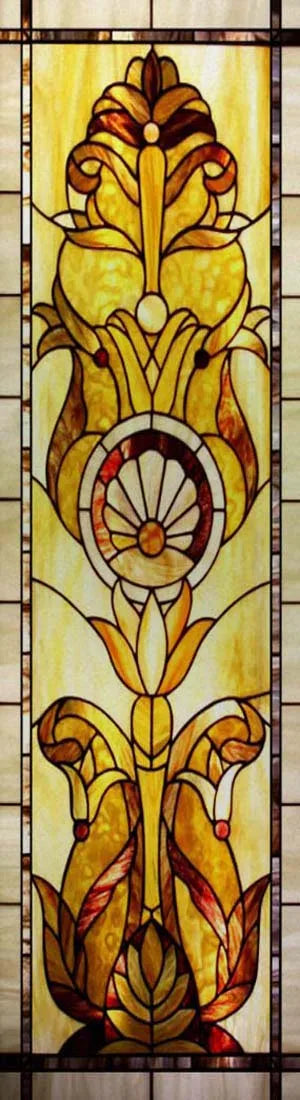 Customized Frosted Stained Glass Window Film, Church Static Cling,Privacy Retro Sticker, for Kitchen, Office, Home Decor