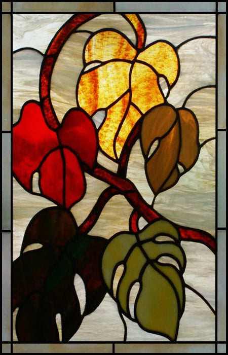 Frosted Stained Glass Window Film, Print Flowers, Static Cling,Privacy Door Sticker,Kitchen, Office, Home Decor, Customized