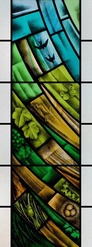 Stained Glass Window Film, Retro Stickers, Static Cling, Kitchen, Bathroom, Bedroom, Sliding Door, Home Decor, Custom Size