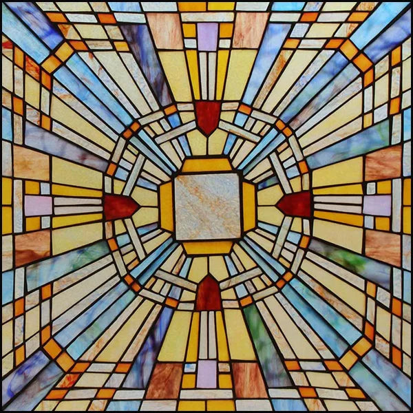 Custom Size Window Film, Stained Glass, Decorative Window Sticker, Privacy Frosted Static Cling, Decal for Glass Door, Office