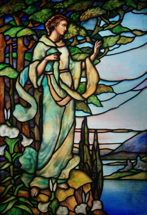 Window Film Frosted Stained Glass Films,Customized Privacy Static Cling,Retro Colorful Stickers Home Decor Bathroom Skylight