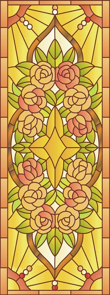 Custom Stained Glass Window Films,Frosted sticker,Privacy Static Cling Church Style For Bathroom Sliding door Home Office