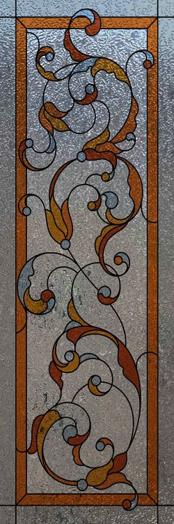 Custom Size Window Glass Films ,Privacy Window Stickers 3D Frosted Glass Film Prairie School Style Decorative Static Cling