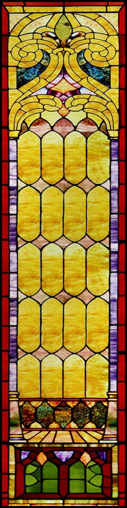 Frosted Stained Glass Window Film, Church Static Cling,Privacy Retro Door Sticker,Kitchen, Office, Home Decor, Customized