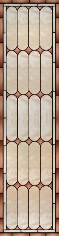 Custom Size Stained Glass Window Film, Frosted Privacy, Static Cling, Retro Matte,Door Sticker, Bathroom, Office, Home Decor