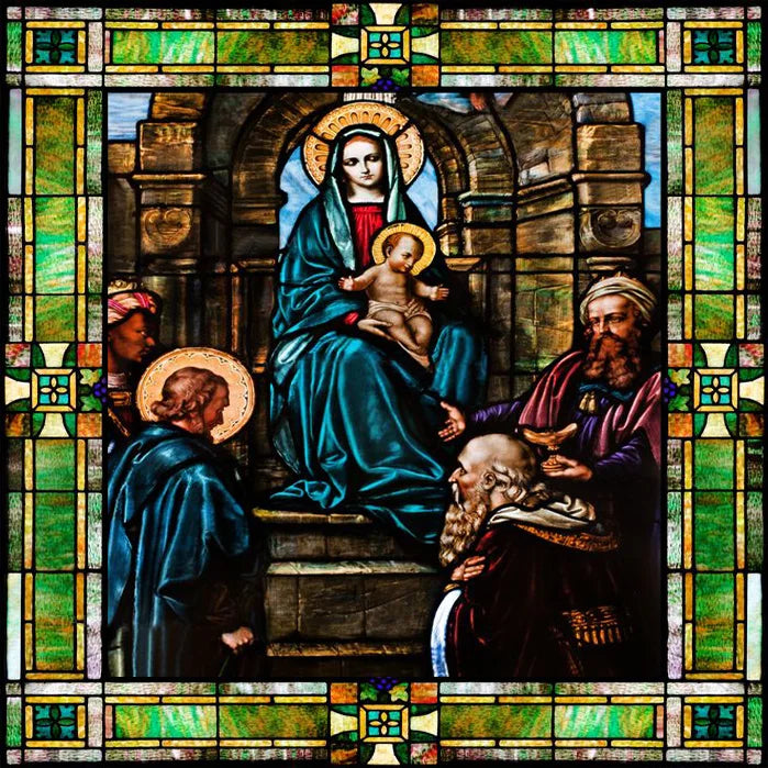 Window Film Frosted Stained Glass Films Customized Chris/Jesus/Mary Pictures,Church, Chapel Prayer Room Home Decor