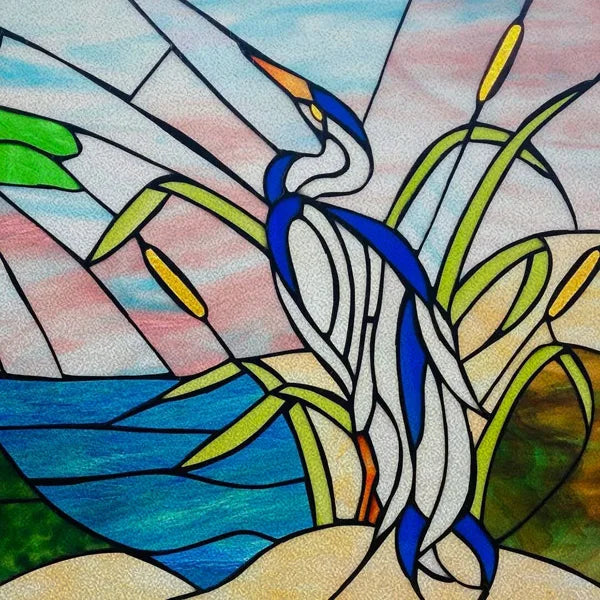 Window Film Stained Glass Films Static Cling Stickers for Bathroom Kitchen Office Home Decor,Tree,Animal,Custom fit to any Size