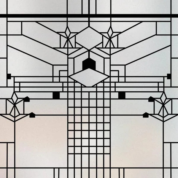 Custom size Window Film Stained Glass Films Square Window Sticker Retro Privacy Frosted Static Cling Home Decor  for Glass Door