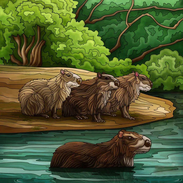 Custom Size Stained Glass Window Film Frosted Films, Animal Dog Cat Tiger Birds Static Cling,Window Covering for Home Office