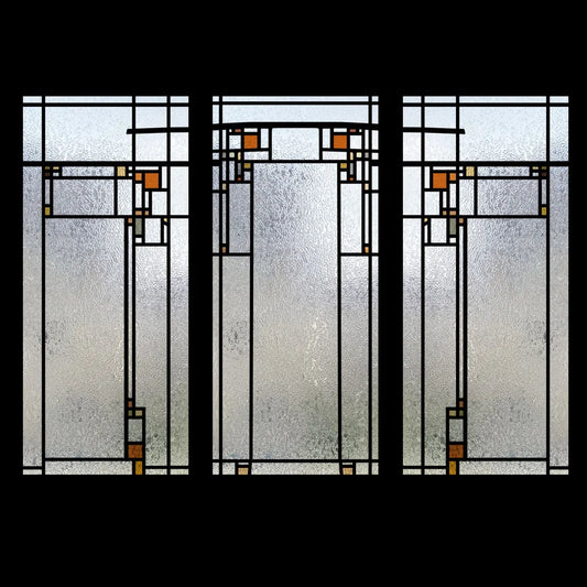 Custom Glass Window Film Static Cling,3D Frosted Glass Films Prairie Style,Home Foil Stickers,Prevent ran into Door,Home Decor