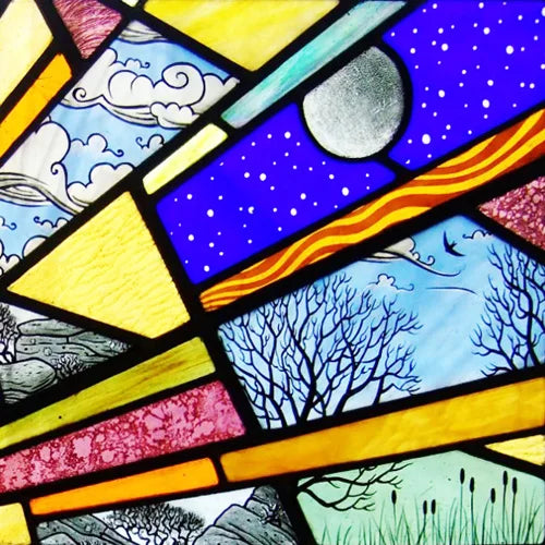 Window Film Frosted Stained Glass Films Static Cling Privacy Films Sun Moon Door Sticker Kitchen Bathroom Home Decor Customized