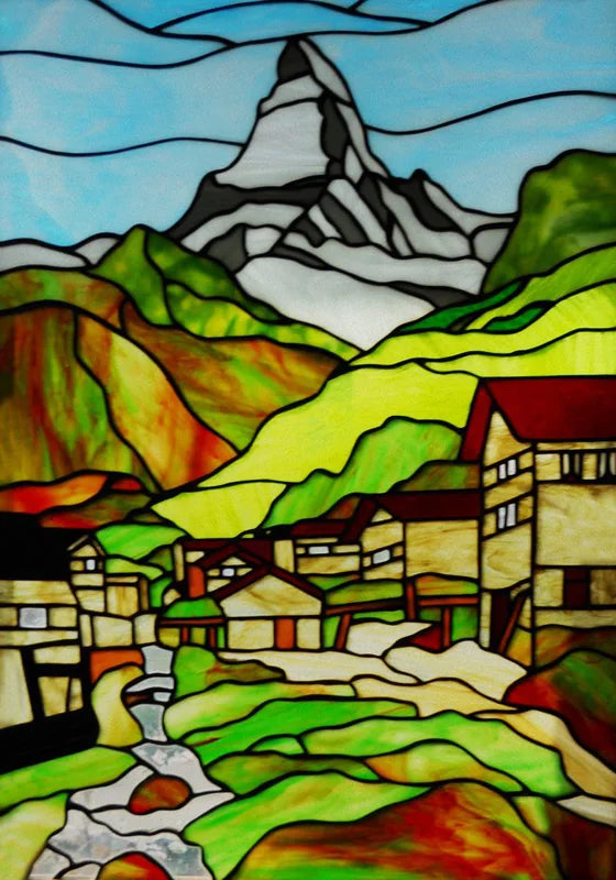 Stained Glass Wndow Film Frosted Glass Sticker Forest Custom Size Castle Cartoon For Kids Room Door Poster Home Decor