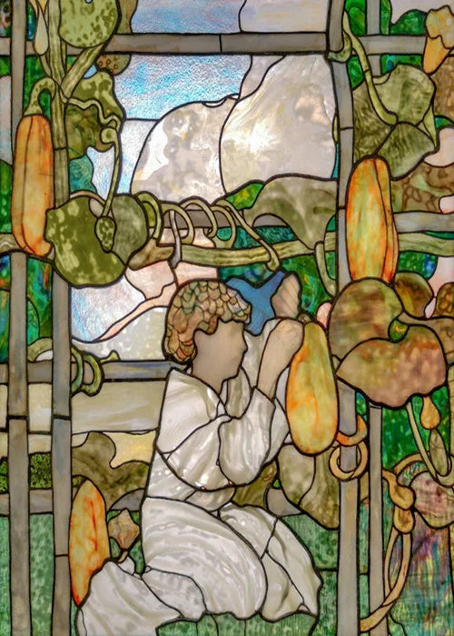 Custom Size Window Stained Glass Films,Mermaid,Flower, Fairy,People Painting Stickers for Bathroom, Door, Office, Home Decor