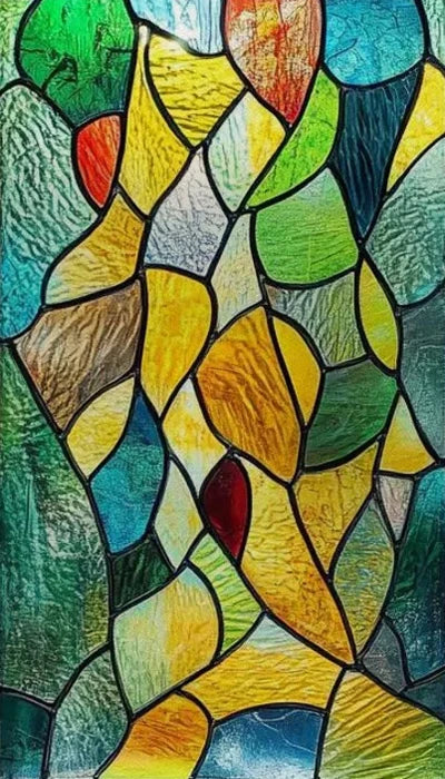 Window Film Stained Glass Films,Frosted Static Cling,Light-transparent Opaque Privacy Sticker,Home Decor,Ginkgo Leaf,Leaves