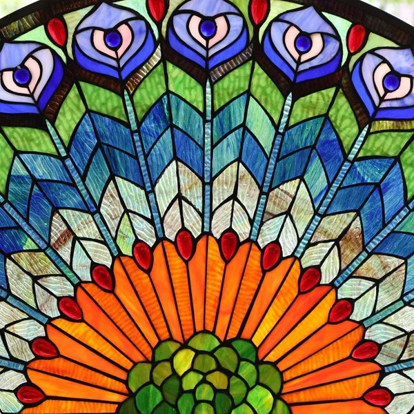 Custom Size Stained Glass Film,3D Frosted Static Cling Window Films,Decor Foil Stickers, Window Treatment for Square Glass Door