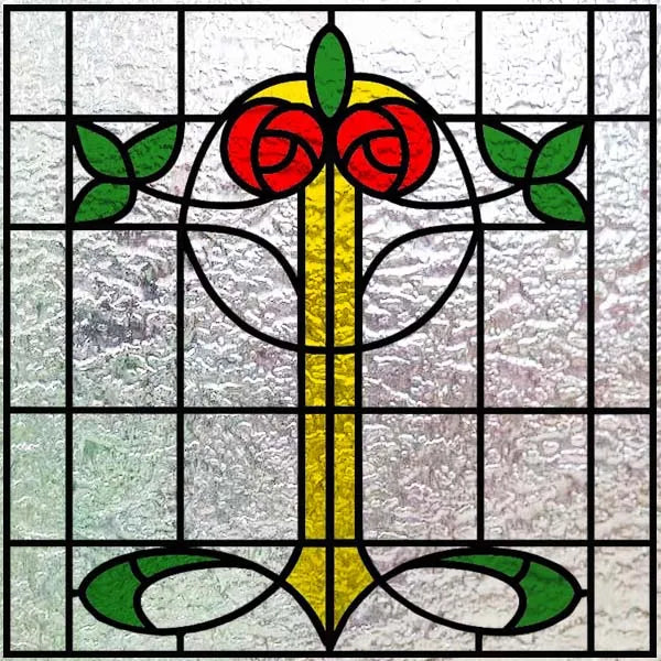 Custom size 3D Matte Window Film Stained Glass Decorative Uv Window Sticker Privacy Frosted Static Cling Window Decal for Glass